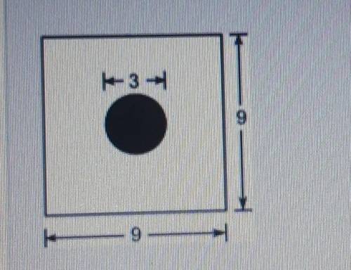 Question 1 (Essay Worth 10 points) (06.01 LC) Sophia throws a dart at this square-shaped target: 3