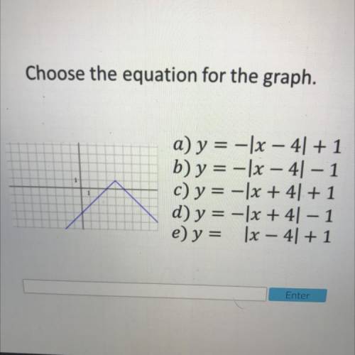 PLEASEEEE HELP I WILL GIVE BRAINLIEST
choose the equation for the graph.