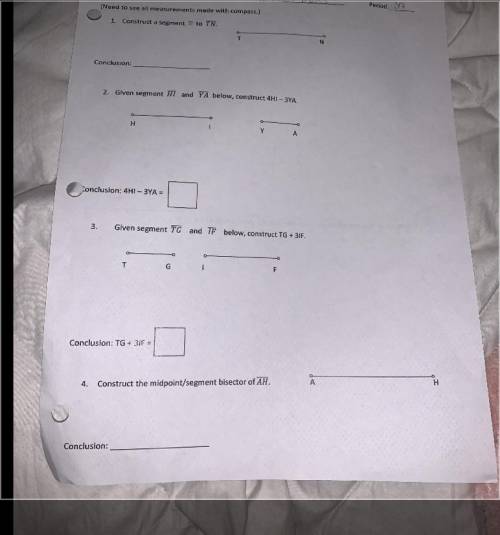 I need help ASAP with geometry construction