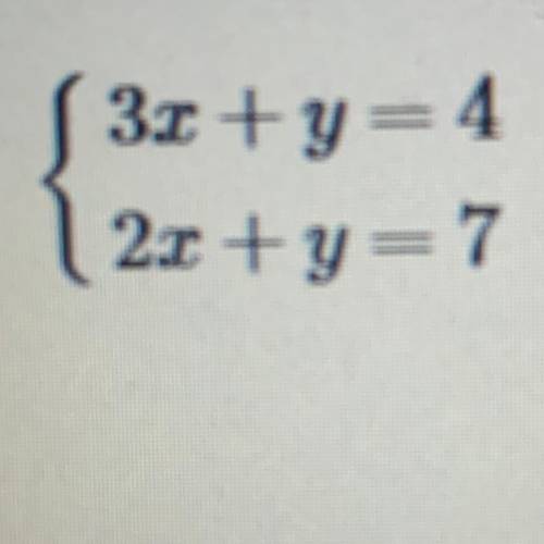 What is the solution to this system of equations using the linear combination method?
 

Please hel