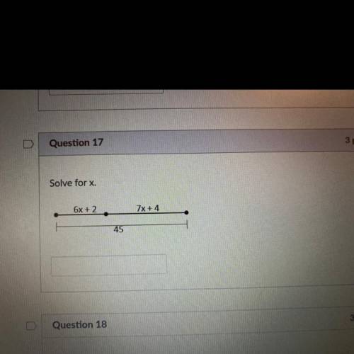 6x + 2
7x +4
45
can you help me find x to this answer