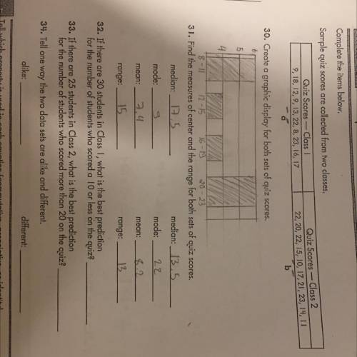 Please help me question number 32, 33 and 34.
