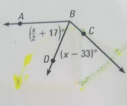 In the diagram, BD bisects angle ABC. Find m/ABC.​