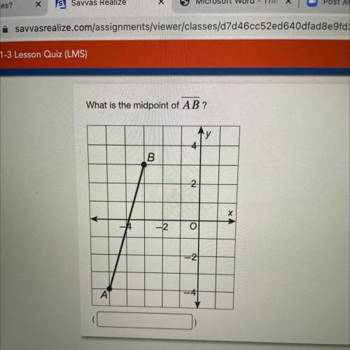 Please help me 
What is the midpoint of AB ?
B