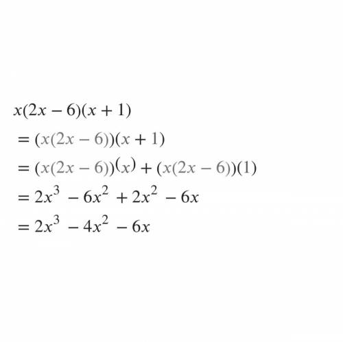 Solve for x (2x-6)(x+1)