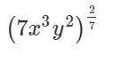 What is the expression in radical form?

Enter your answer, in simplest form, in the box.
ANSWER A