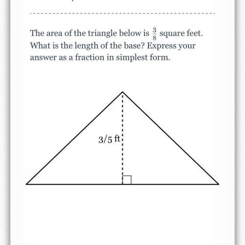 What is the base of the triangle