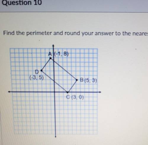 Find the perimeter and round your answer to the nearest tenths. Can anyone help me with this? I can