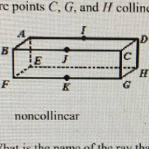Are points C,G, and H collincar or noncollincar?