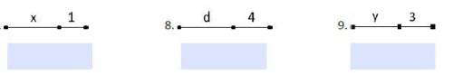 Write the expression that represents the total length of each segment shown.