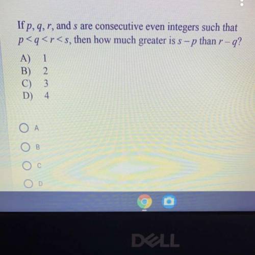 If p, q, r, and s are consecutive even integers such that p < q < r < s, then how much gre