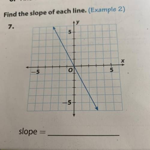 Find the slope of each line. 
1
2