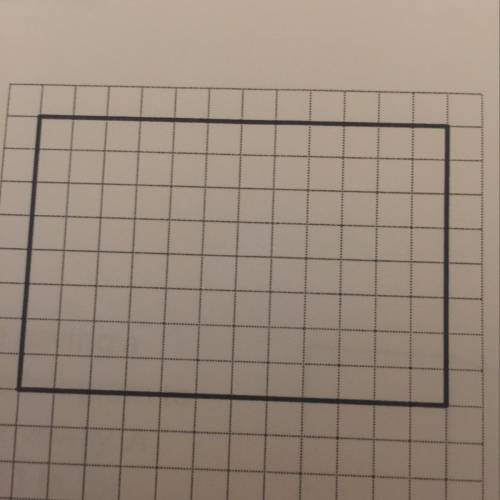 On a scale drawing of a table, the length is 12 units and the width is 8 units. Each unit on the gr