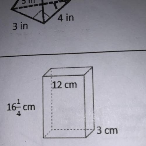 Find the surface area 12 cm
2
16-cm
3 cm
(Will mark branliest)