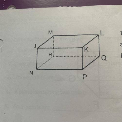 1. Name the following sides of the box
a) the bottom
b) the front
c) the right side