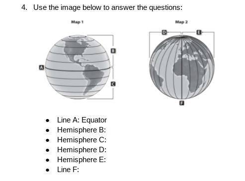 Which hemisphere is related to the letter next to it?