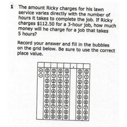 The amount Ricky charges for his lawn