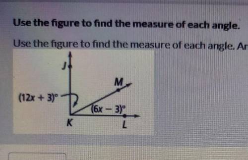 What is the measure of angle JKM10 points PLEASE​