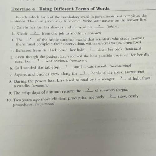 Help with all of Exercises 4, it’s due tomorrow!!