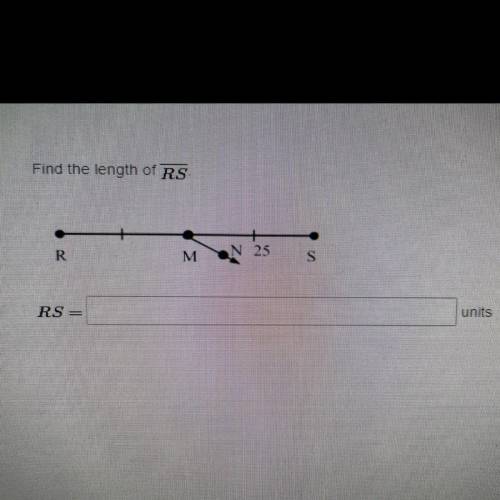 Find the length of rs