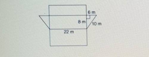 The surface area of the triangular prism is ​