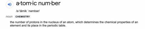 What is an atomic number