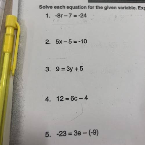 If anyone can help me solve one of these equations, I will truly appreciate it!