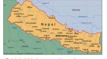 Show the fig of map of Nepal find rivers of Nepal mountain of Nepal, highways of nepal​