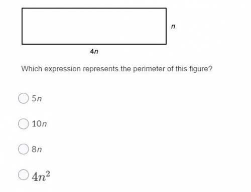 What expression represents the perimeter?