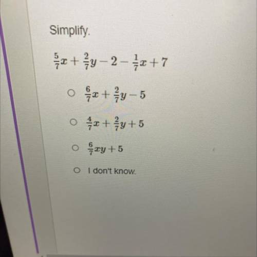 Simplify .
S + 3 -2- +7
z + - 5
0
+ +5
o y +5