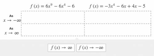 What is the end behavior of the polynomial function?