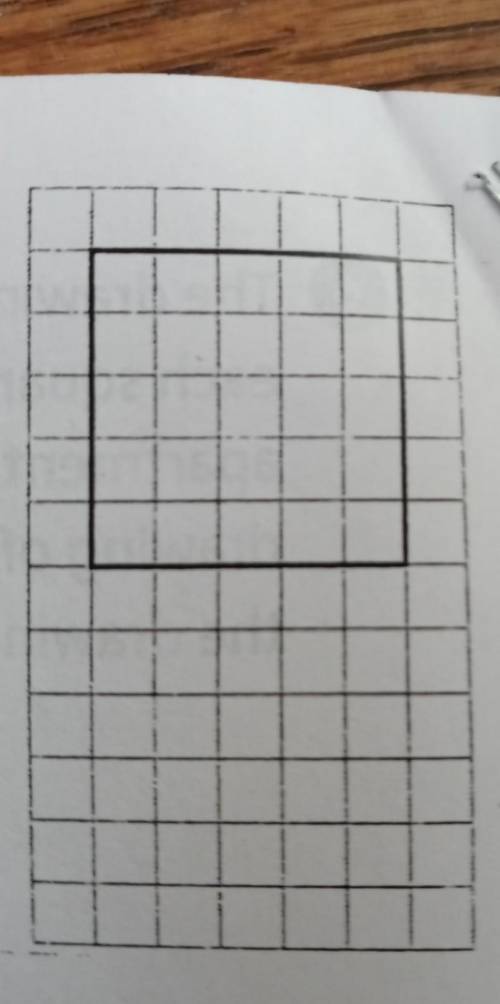 a design for a playground includes a Sandbox the length of a square on the grid represents one in t