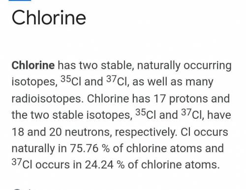 A certain element has only two naturally occurring isotopes: one with 18 neutrons and the other with