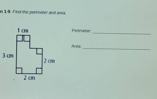 Whats the perimeter and area?​
