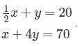 Question 7: Solve this system
A.(15, 10)
B.(-15, 10)
C.(-10, 25)
D.(10, 15)
