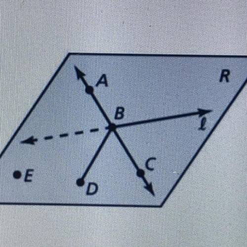 YALL HELP what is the point, ray , line, plane & 3 line segments of this thing