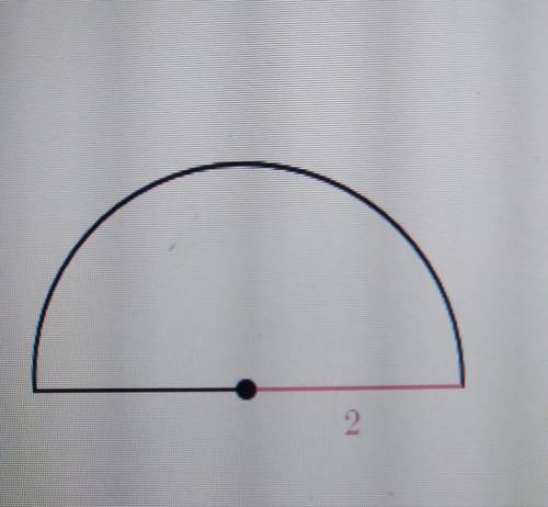 Find area of semicircle​