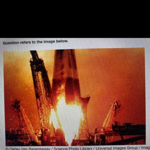 How did the event shown in the photograph affect the Cold War arms race?

It convinced military le