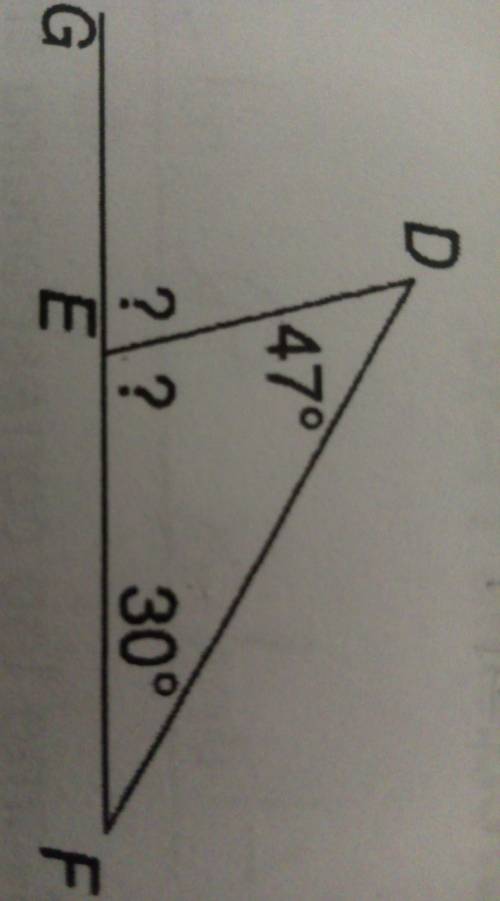 What's the measure of angle DEG​