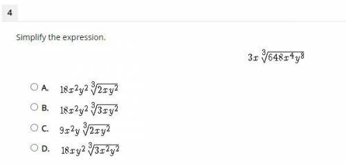 Simplify the expression. Radicals and Exponents