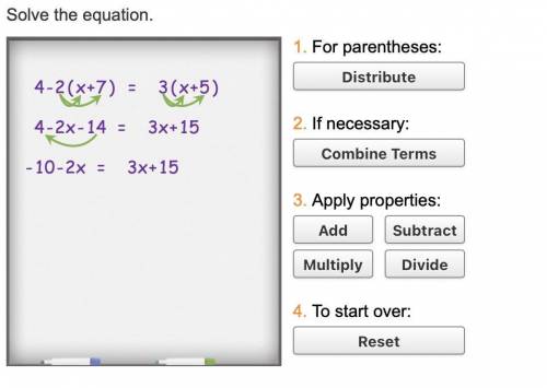 Using the Distributive Property to Solve Linear Equations -help needed-