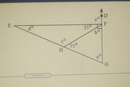Find the measures of the angles labeled in the figure.

(it's a 5 part question)1) m<EFD=2) m&l