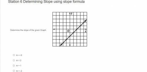 Determine the slope using slope formula.>