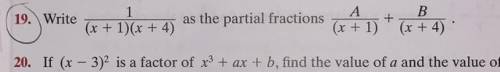Need answer to question 19 please !!