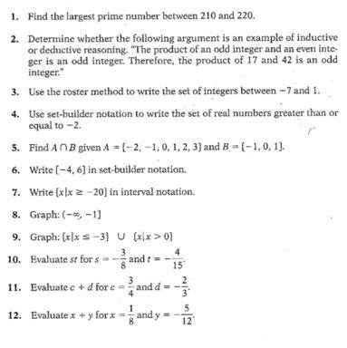 I need help with 1-9 please!