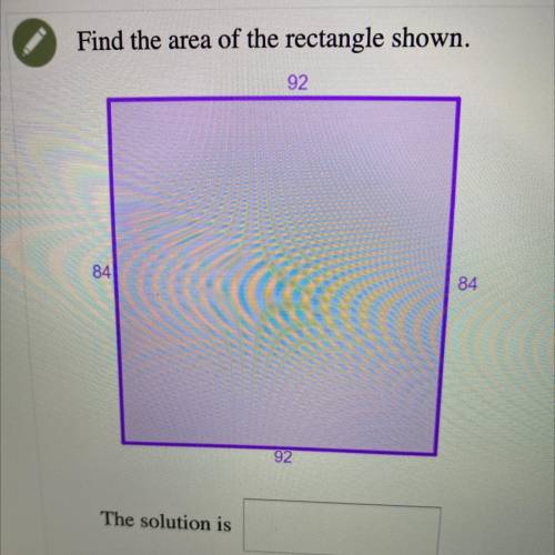 Find the area of the rectangle shown?