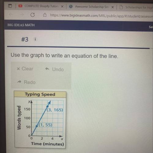 PLZ HELP
Use the graph to write an equation of the line.