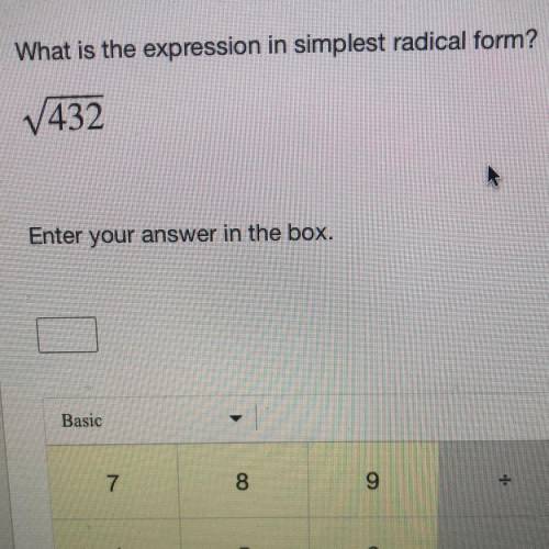 What is the expression in simplest radical form?
25 points!!
