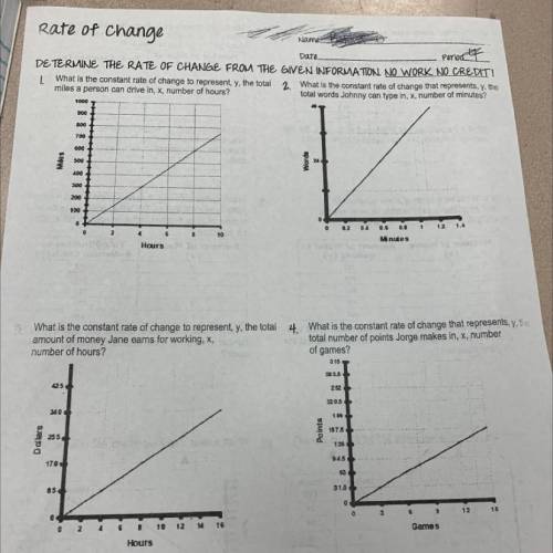 Please help with this rate of change