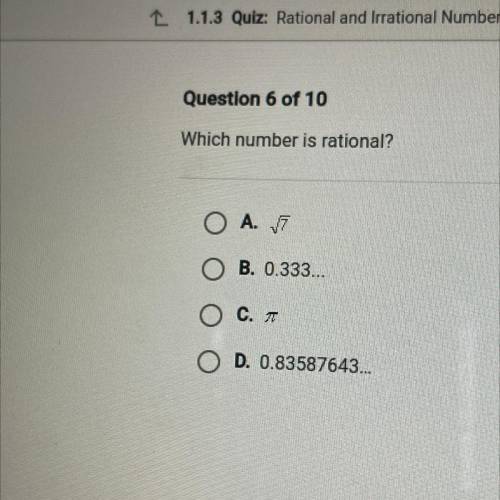 Which number is rational?